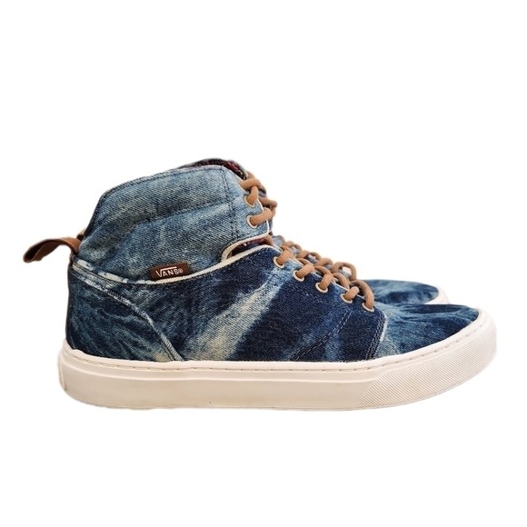 Vans Other - VAN'S OTW Collection,Blue/White Tie Dye Jean High tops, US Men's 8.5
